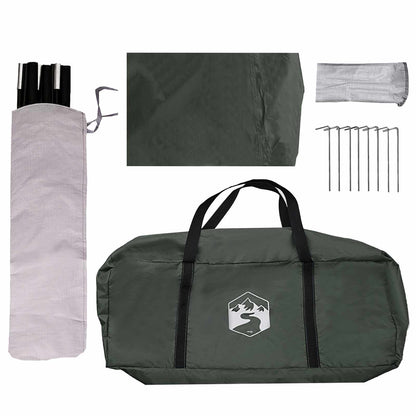 vidaXL Vehicle Awning Army green 500 x 515 x 215 cm