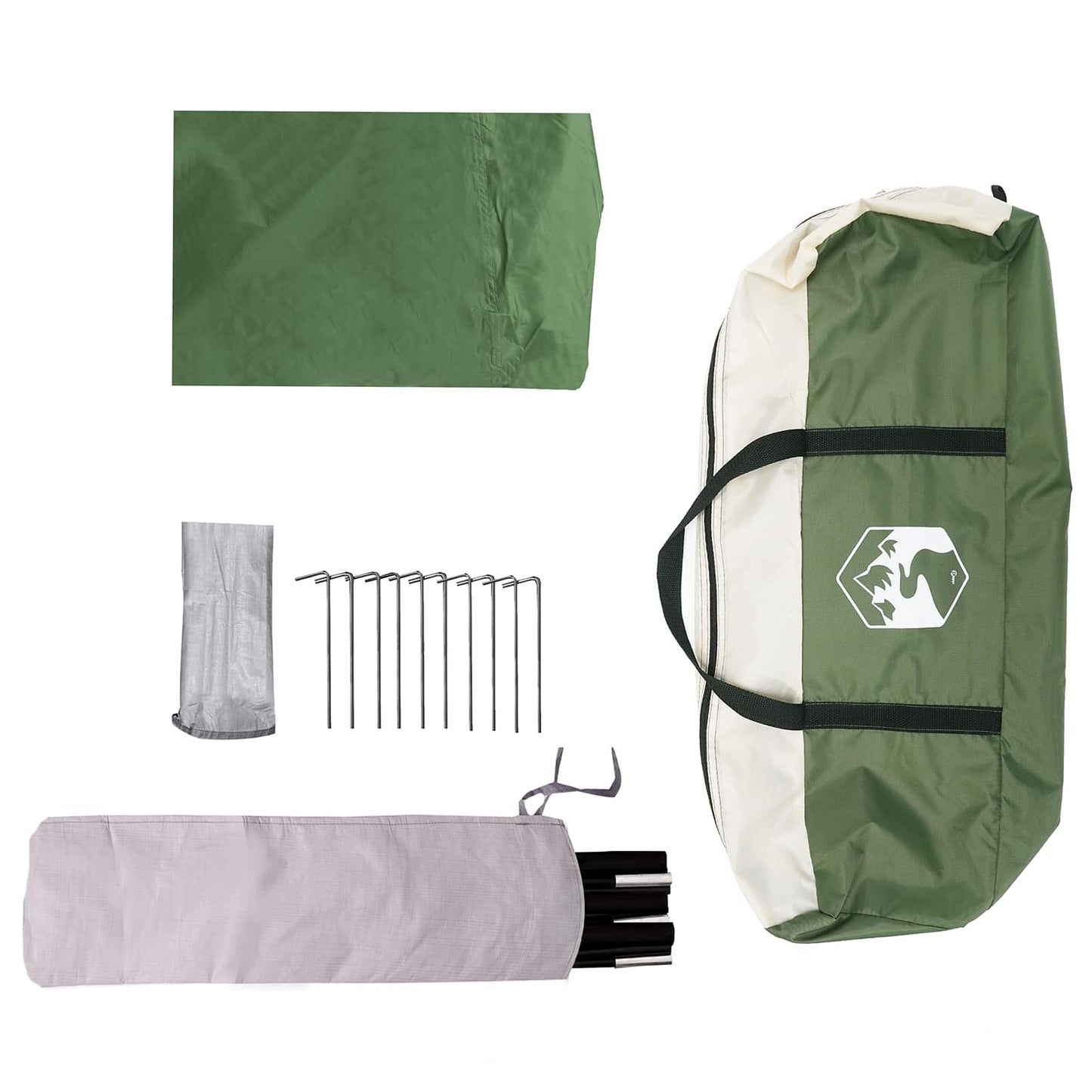vidaXL Tailgate Awning Water-resistant Green 405 x 280 x 220 cm