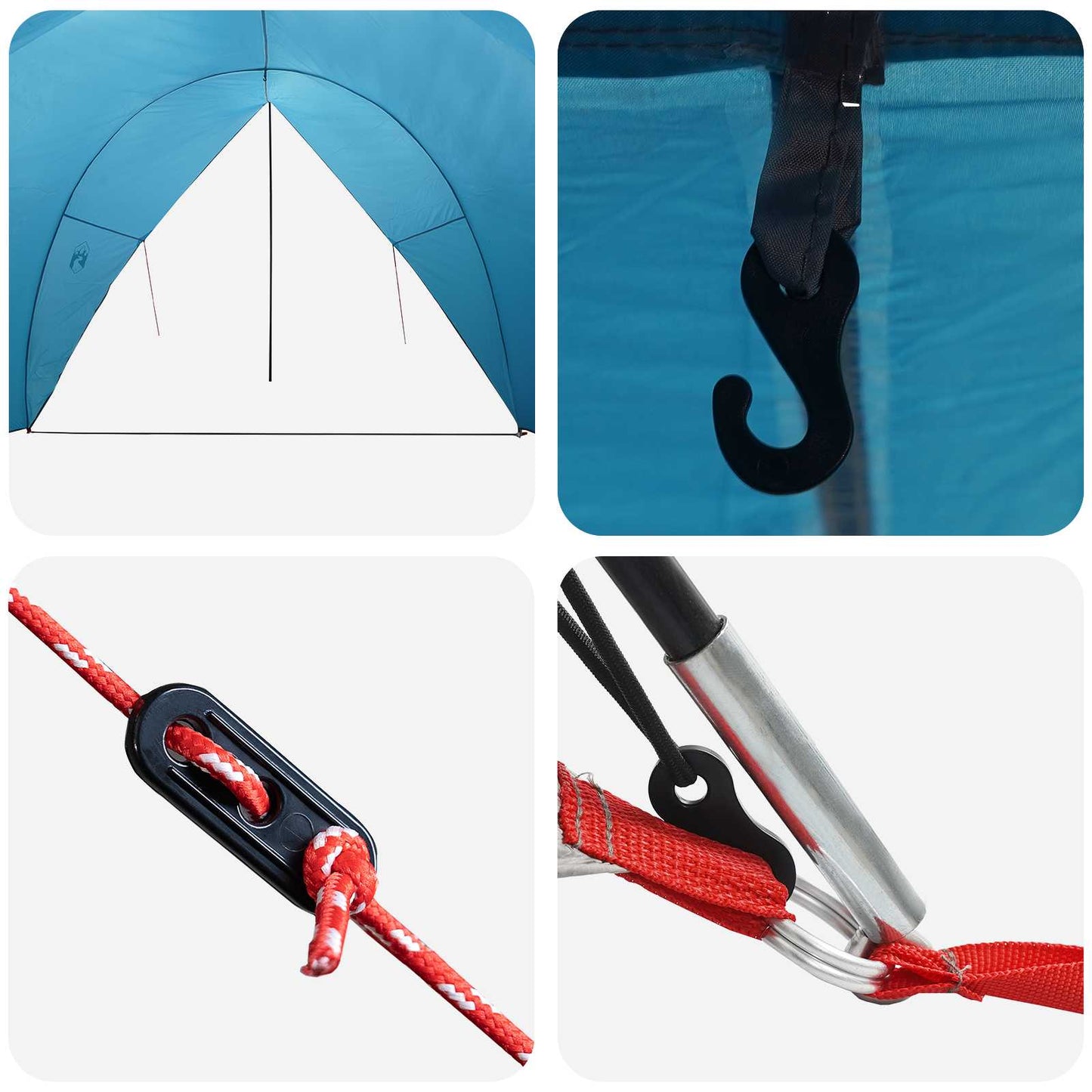 vidaXL Tailgate Awning Water-resistant Blue 405 x 280 x 220 cm