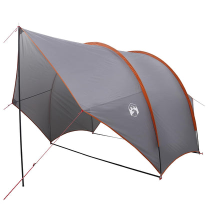 vidaXL Tailgate Awning Water-resistant Grey and Orange