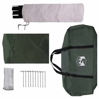 vidaXL Tailgate Awning Water-resistant Army Green 405 x 280 x 220 cm