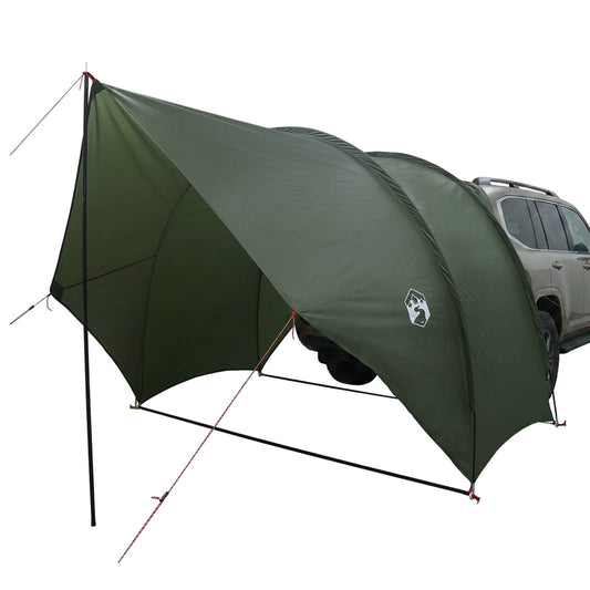 vidaXL Tailgate Awning Water-resistant 405 x 280 x 220 cm Army Green