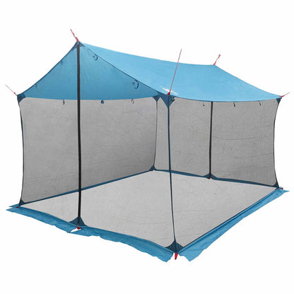 vidaXL Camping Tarp with Mesh Walls Blue 340 x 260 x 220 cm
