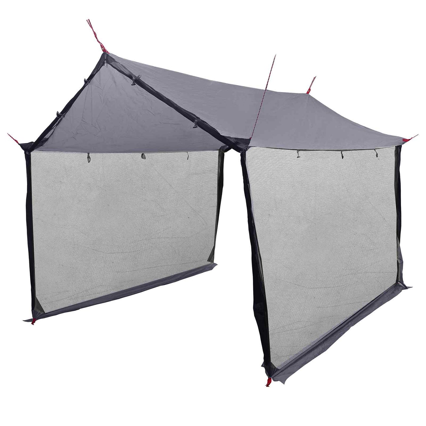 vidaXL Camping Tarp with Mesh Walls Grey and Orange 340 x 260 x 220 cm