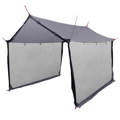 vidaXL Camping Tarp with Mesh Walls Grey and Orange 340 x 260 x 220 cm