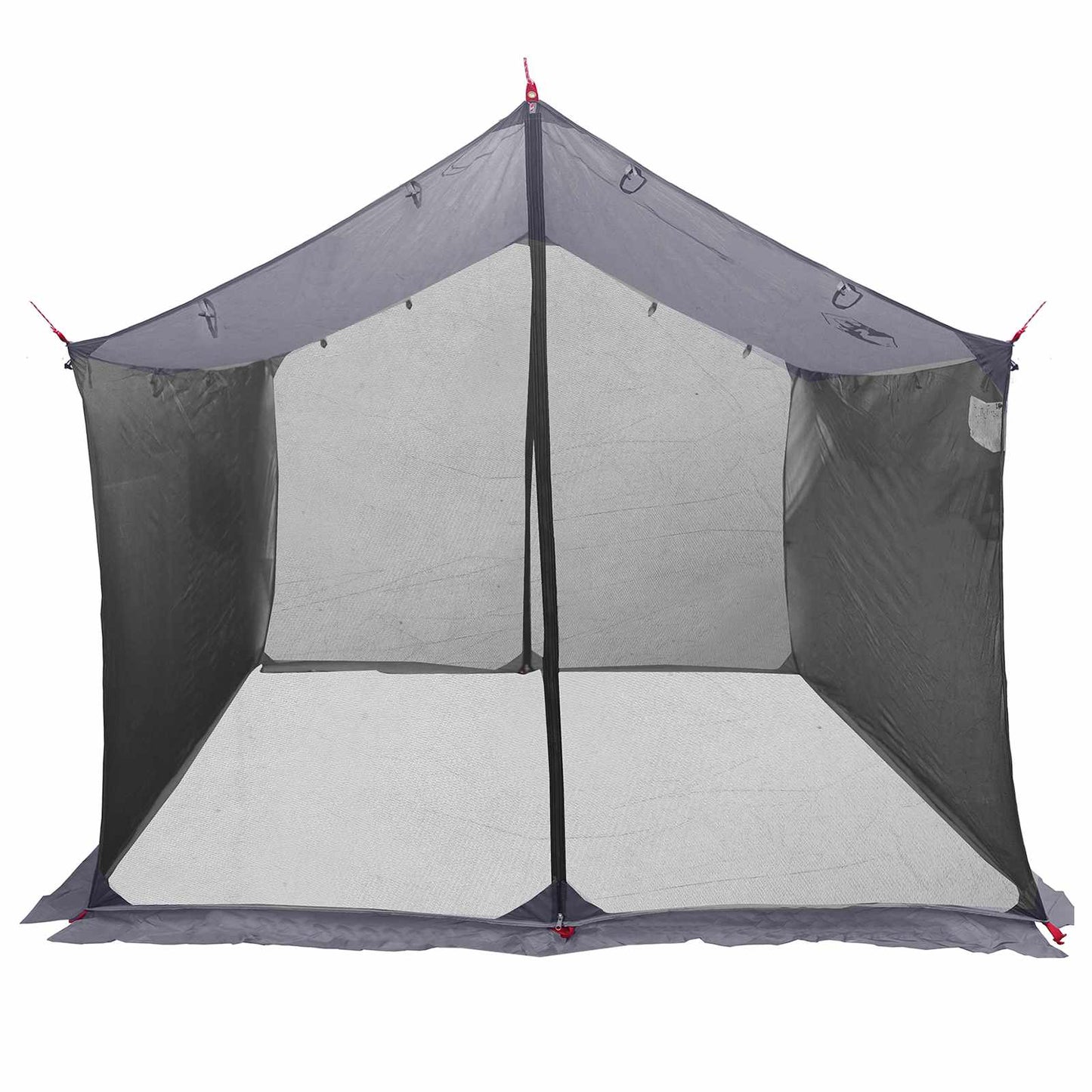 vidaXL Camping Tarp with Mesh Walls Grey and Orange 340 x 260 x 220 cm