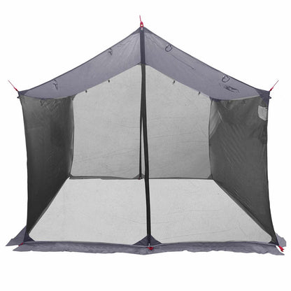 vidaXL Camping Tarp with Mesh Walls Grey and Orange 340 x 260 x 220 cm