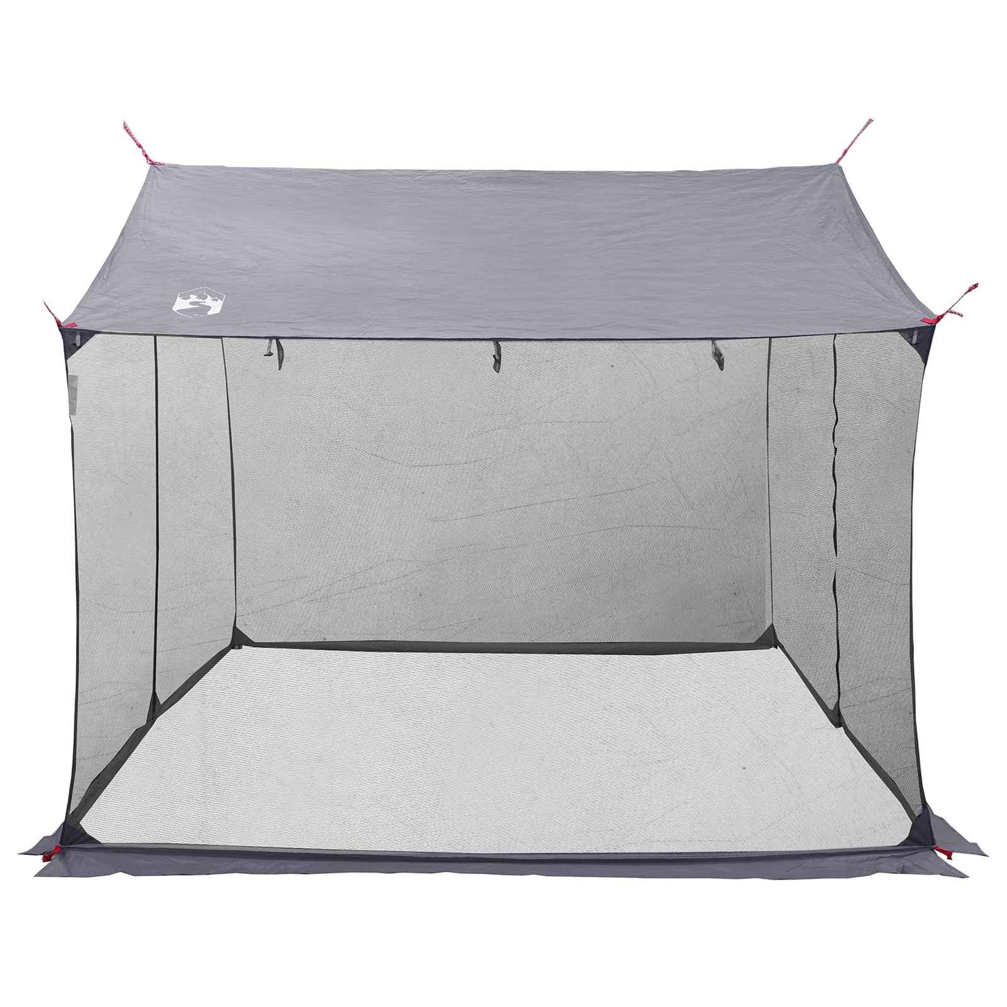 vidaXL Camping Tarp with Mesh Walls Grey and Orange 340 x 260 x 220 cm