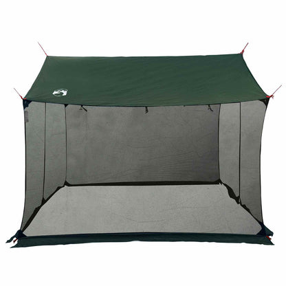 vidaXL Camping Tarp with Mesh Walls Army Green 340 x 260 x 220 cm