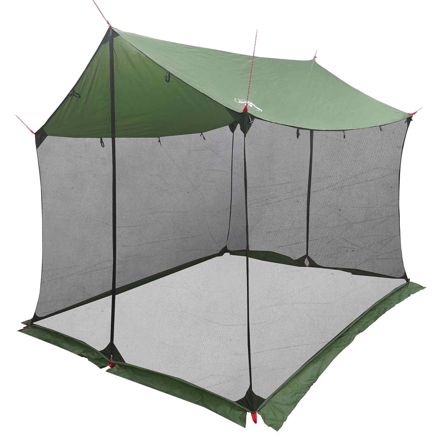 vidaXL Camping Tarp with Mesh Walls Green 270 x 210 x 210 cm