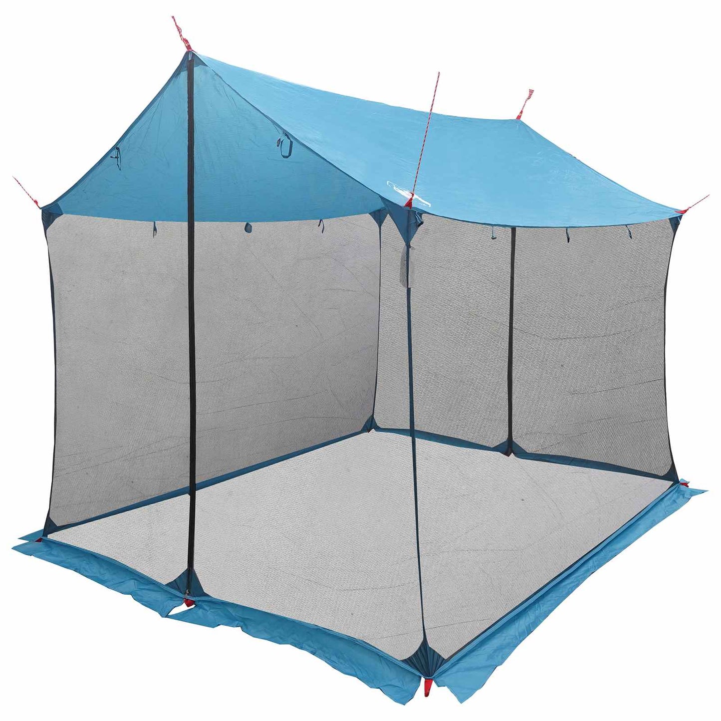 vidaXL Camping Tarp with Mesh Walls Blue 270 x 210 x 210 cm