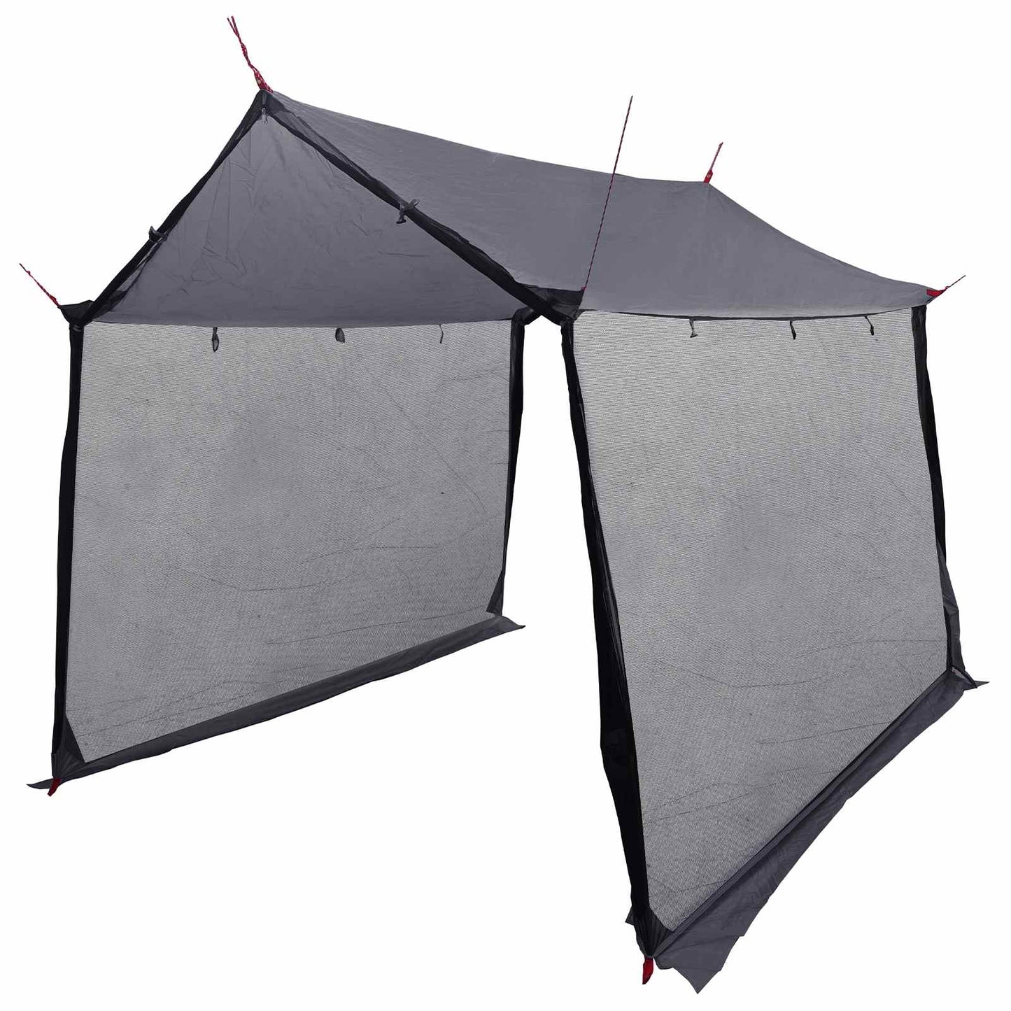 vidaXL Camping Tarp with Mesh Walls Grey and Orange 270 x 210 x 210 cm