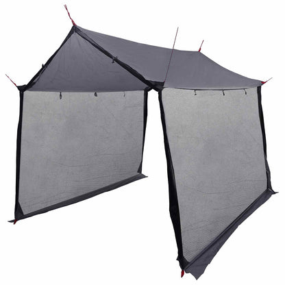 vidaXL Camping Tarp with Mesh Walls Grey and Orange 270 x 210 x 210 cm