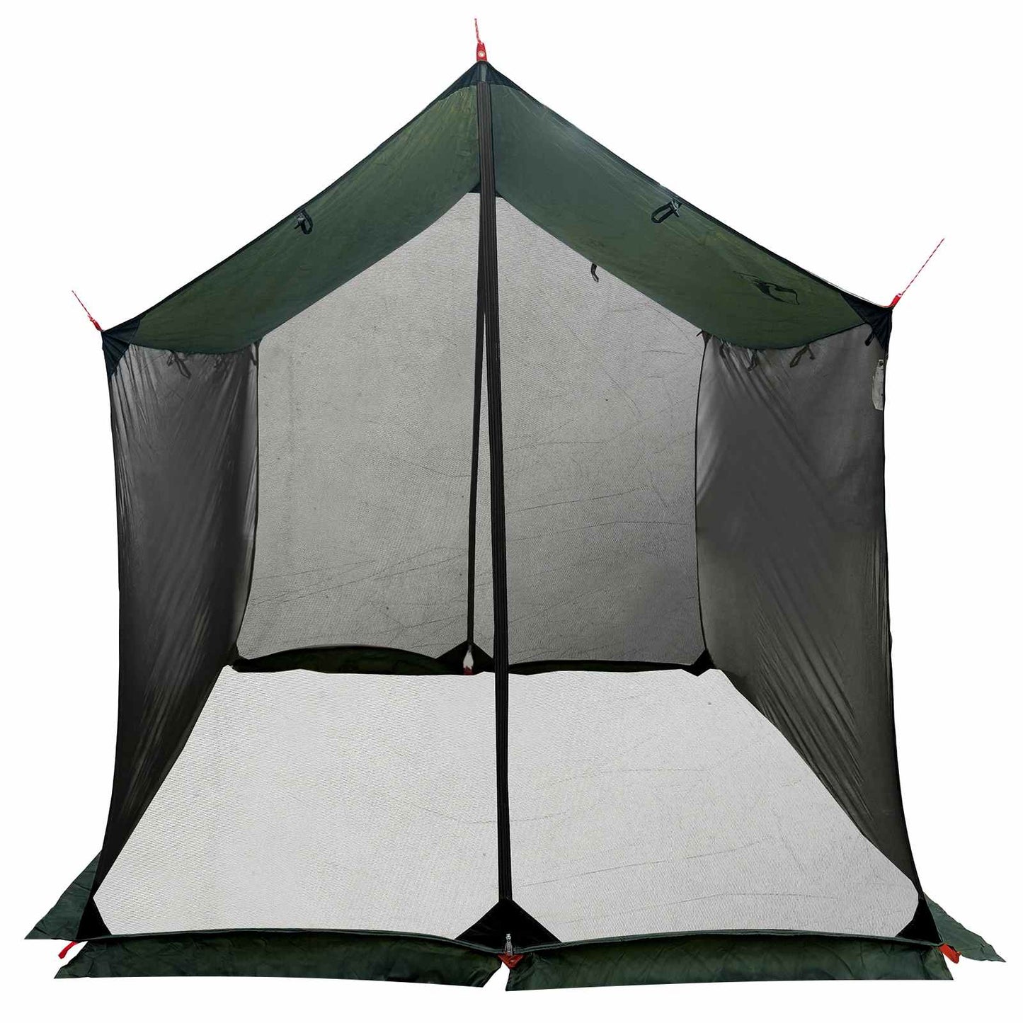 vidaXL Camping Tarp with Mesh Walls Army Green 270 x 210 x 210 cm