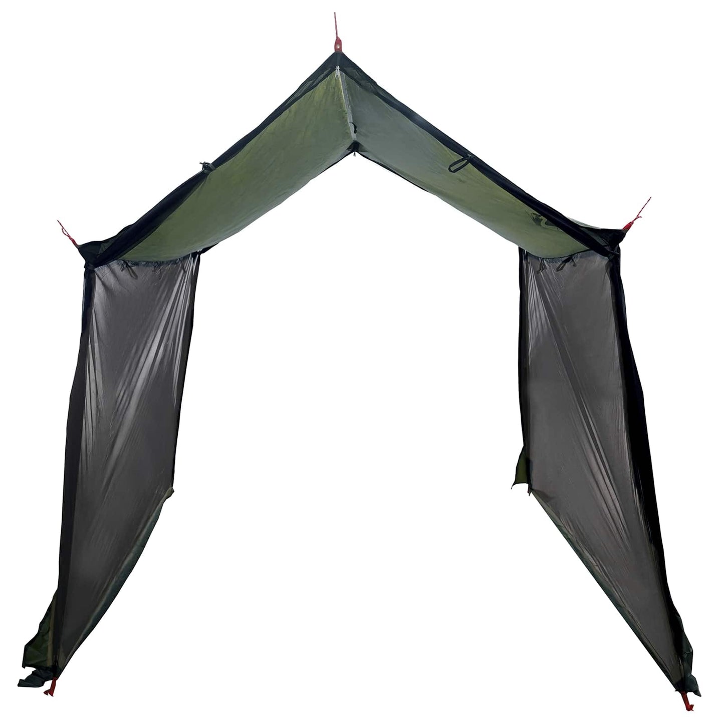 vidaXL Camping Tarp with Mesh Walls Army Green 270 x 210 x 210 cm