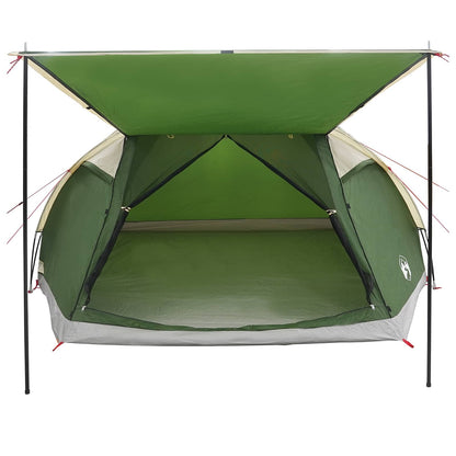 vidaXL Cabin Tent with Roof Green 8-Person Polyester and Steel