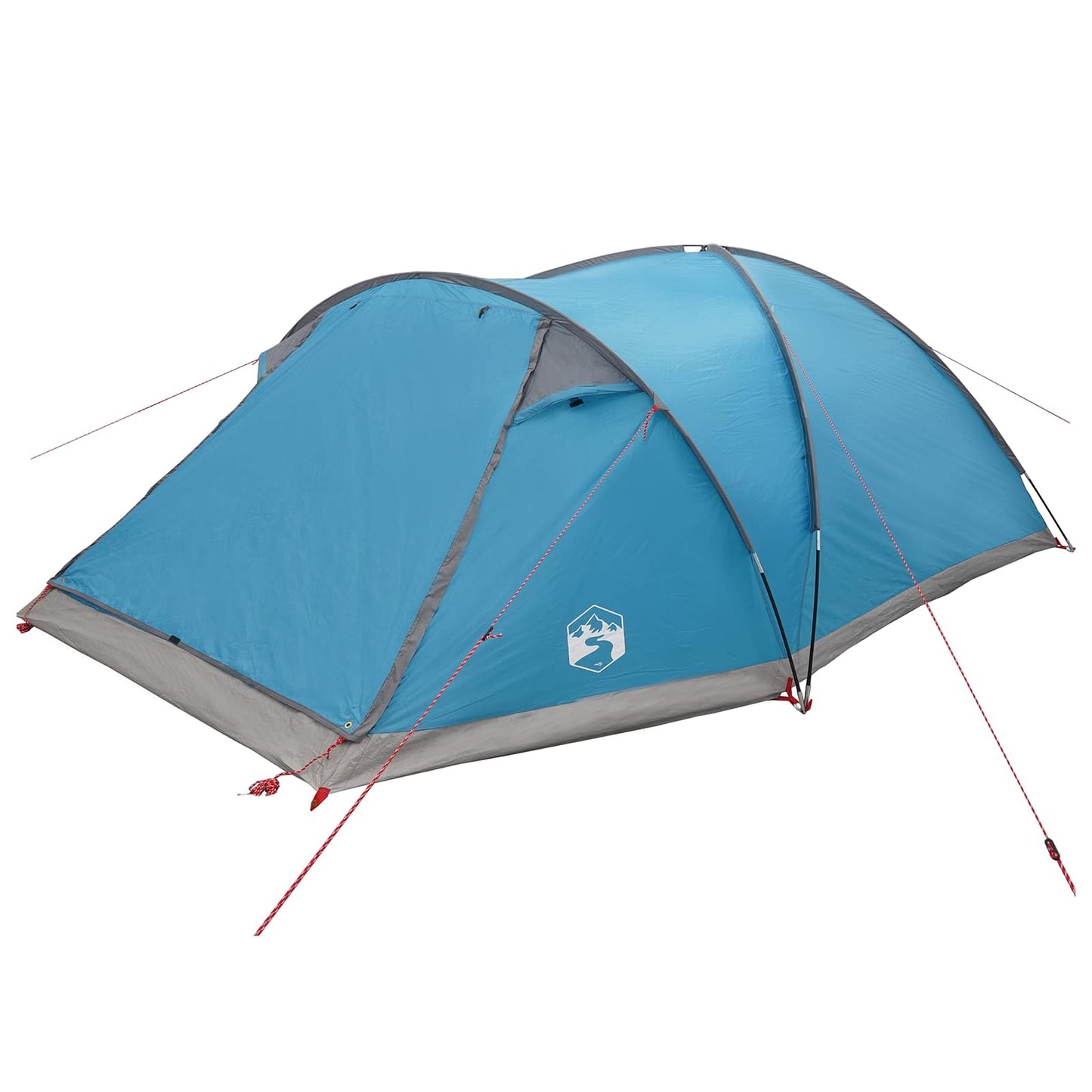 vidaXL Cabin Tent with Roof Blue 8-Person Polyester and Steel