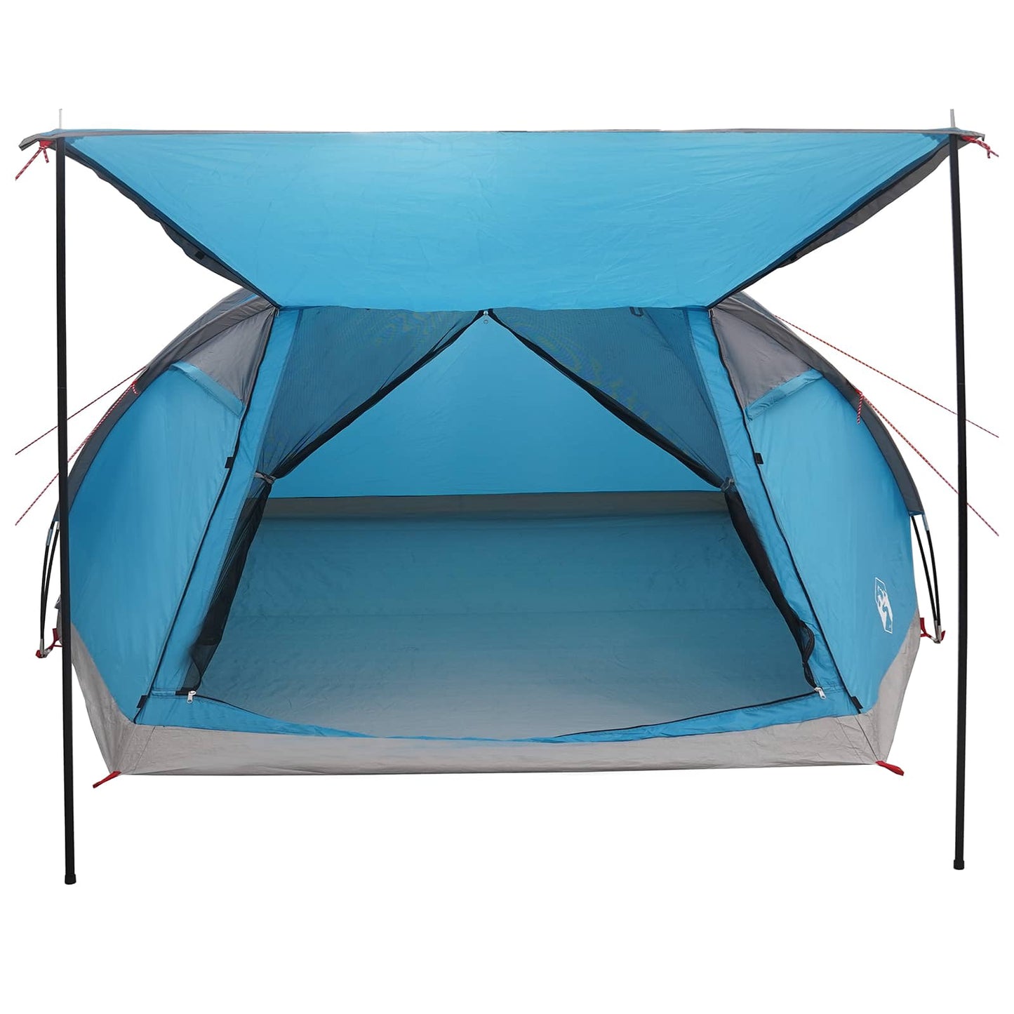 vidaXL Cabin Tent with Roof Blue 8-Person Polyester and Steel