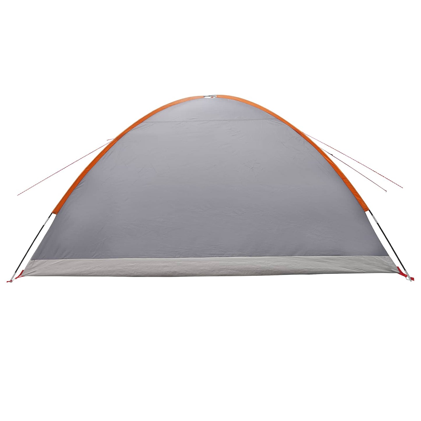 vidaXL Cabin Tent Grey and Orange 8-Person Polyester and Steel