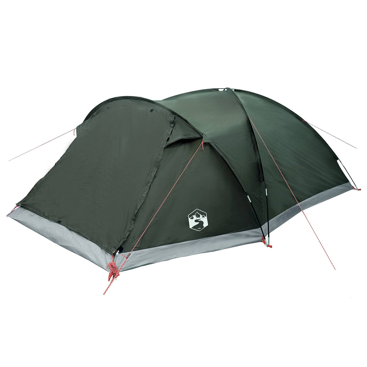 vidaXL Cabin Tent with Roof Army green 8-Person Polyester and Steel