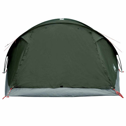 vidaXL Cabin Tent with Roof Army green 8-Person Polyester and Steel