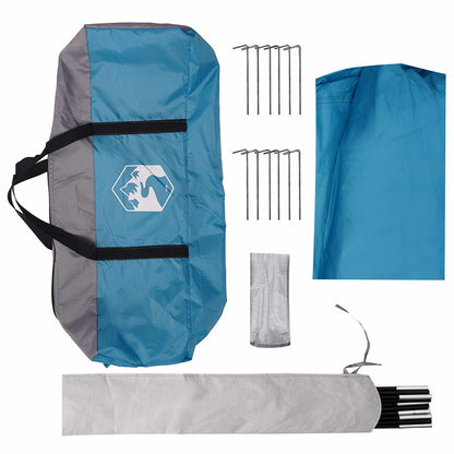 vidaXL Camping Tarp Water-resistant Blue 695 x 580 x 200 cm