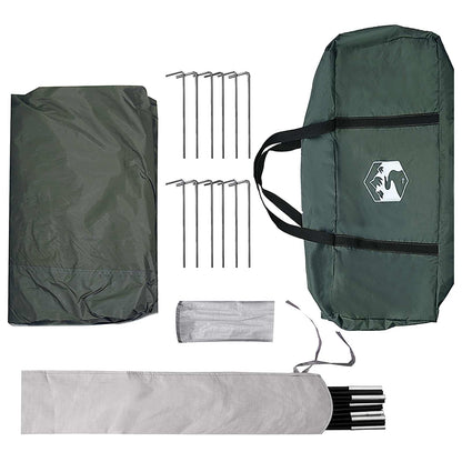 vidaXL Camping Tarp Water-resistant Army Green 695 x 580 x 200 cm