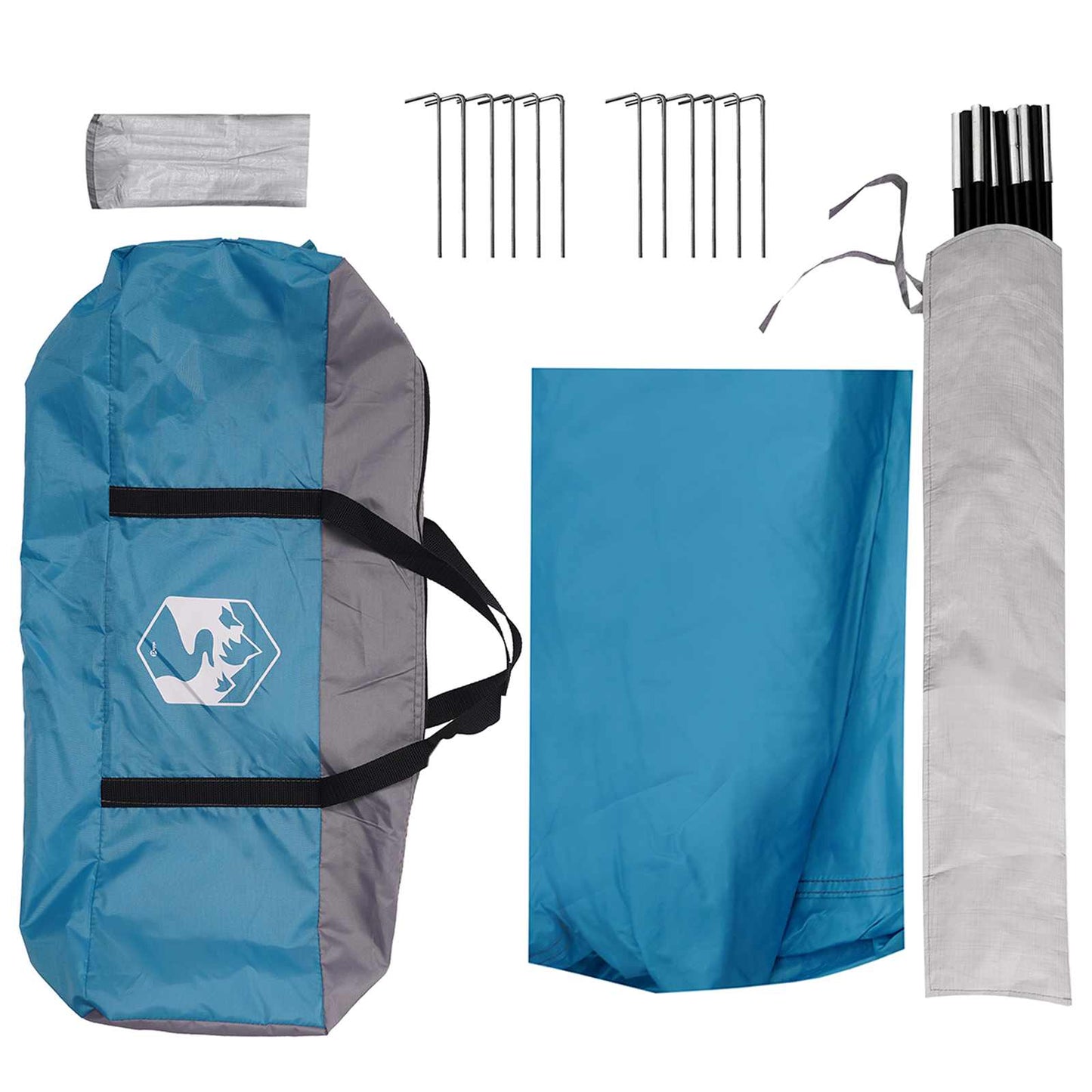 vidaXL Party Tent Blue 600 x 600 x 400 cm Polyester and Steel