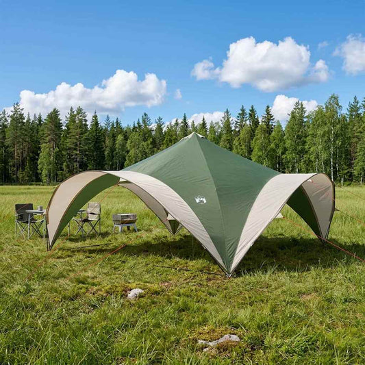 vidaXL Party Tent Green 400 x 400 x 320 cm Polyester and Steel