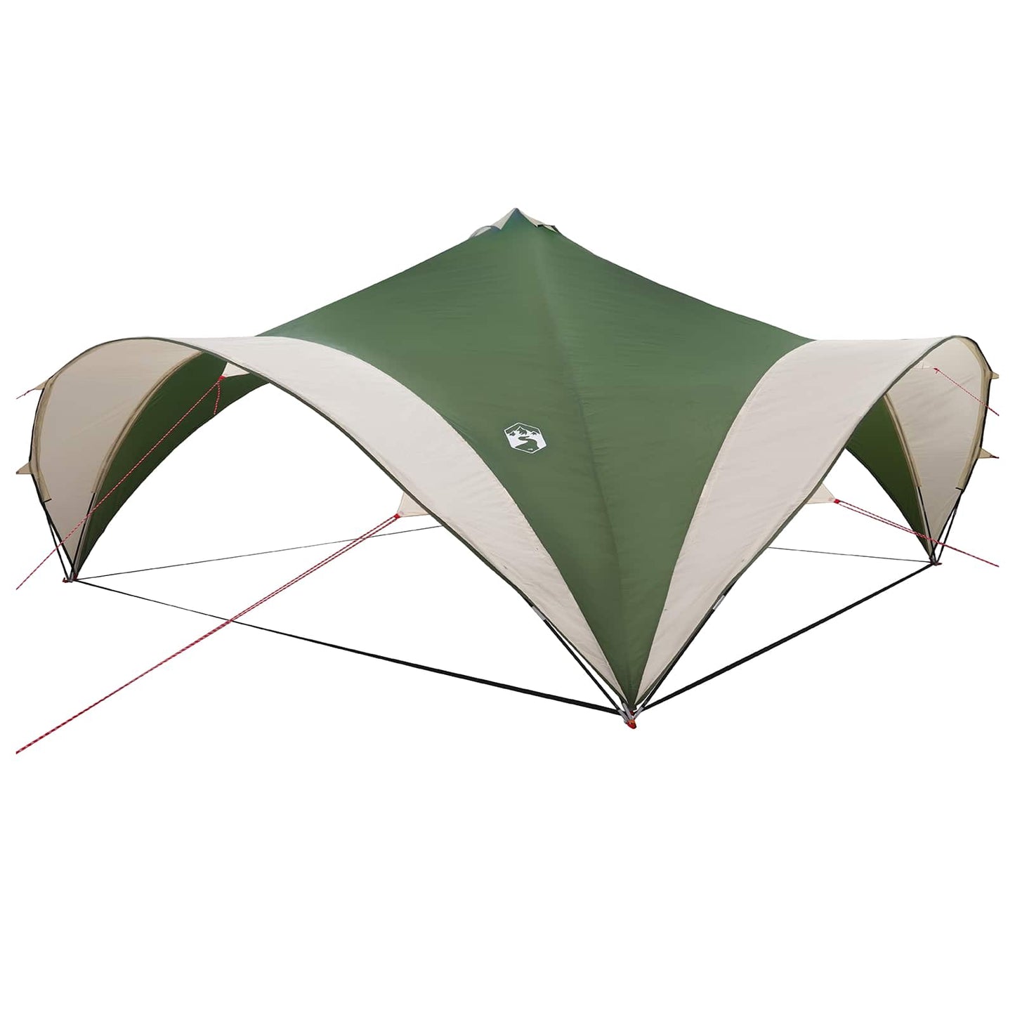 vidaXL Party Tent Green 400 x 400 x 320 cm Polyester and Steel