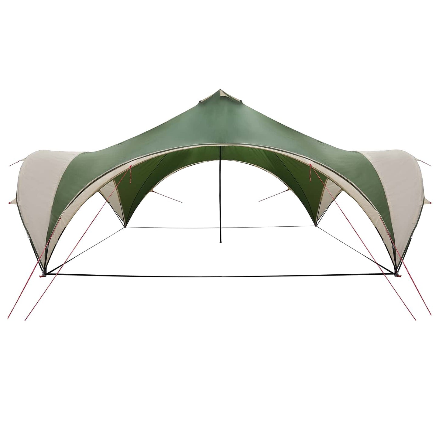 vidaXL Party Tent Green 400 x 400 x 320 cm Polyester and Steel
