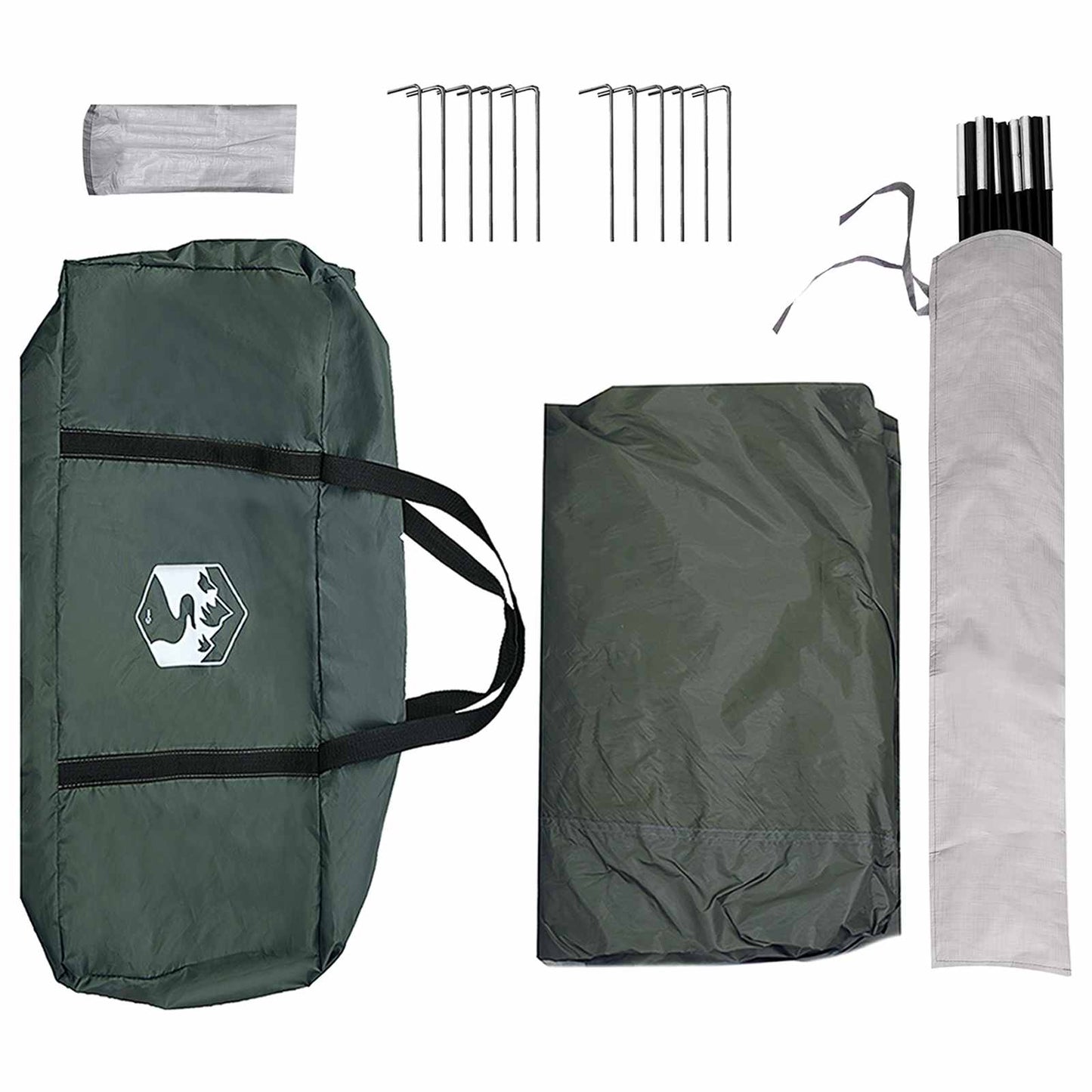 vidaXL Party Tent Army green 400 x 400 x 320 cm Polyester and Steel