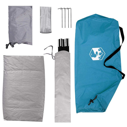 vidaXL Camping Tent with Roof with Air Vent Blue 190 x 140 x 105 cm