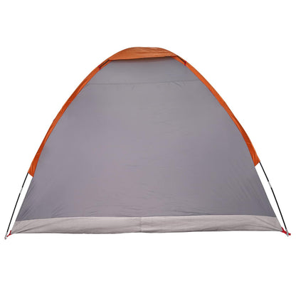 vidaXL Camping Tent with Roof Grey and Orange 190 x 140 x 105 cm