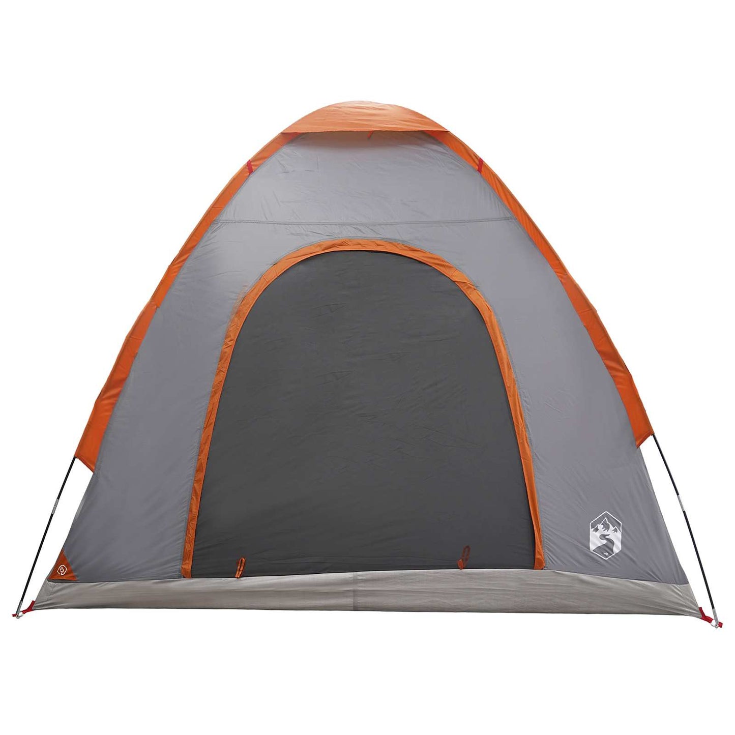 vidaXL Camping Tent with Roof Grey and Orange 190 x 140 x 105 cm