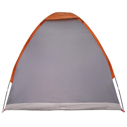 vidaXL Camping Tent with Roof Grey and Orange 190 x 140 x 105 cm