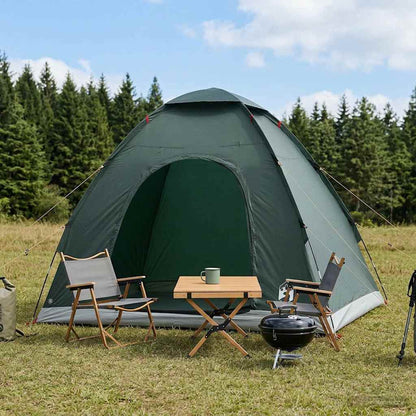 vidaXL Camping Tent with Roof Army Green 190 x 140 x 105 cm