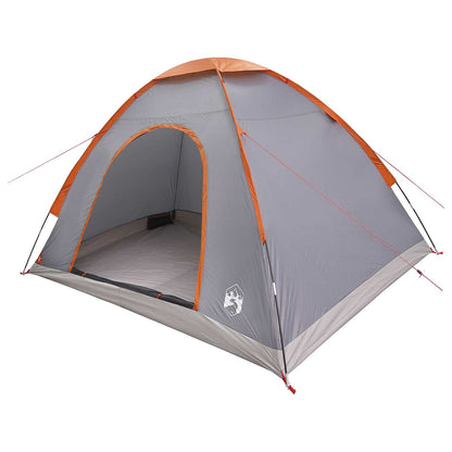 vidaXL Camping Tent with Roof Grey and Orange 275 x 215 x 125 cm