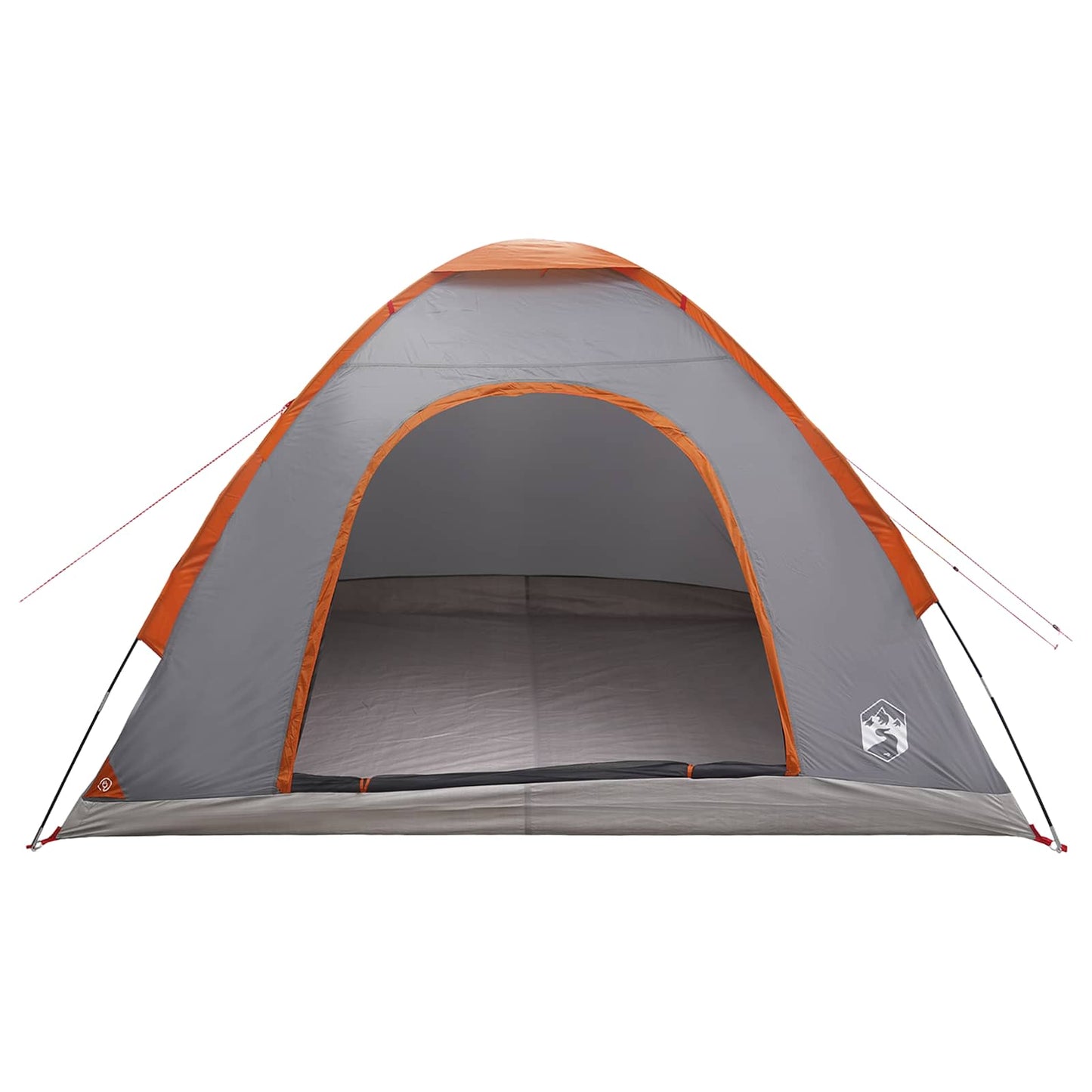 vidaXL Camping Tent with Roof Grey and Orange 275 x 215 x 125 cm