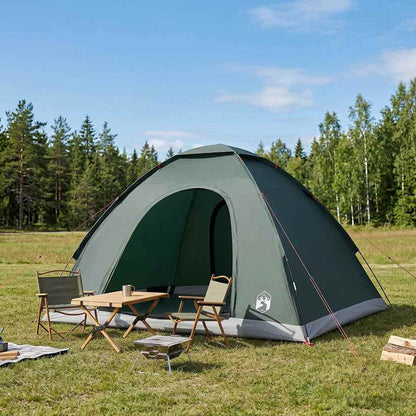 vidaXL Camping Tent with Roof Army Green 275 x 215 x 125 cm