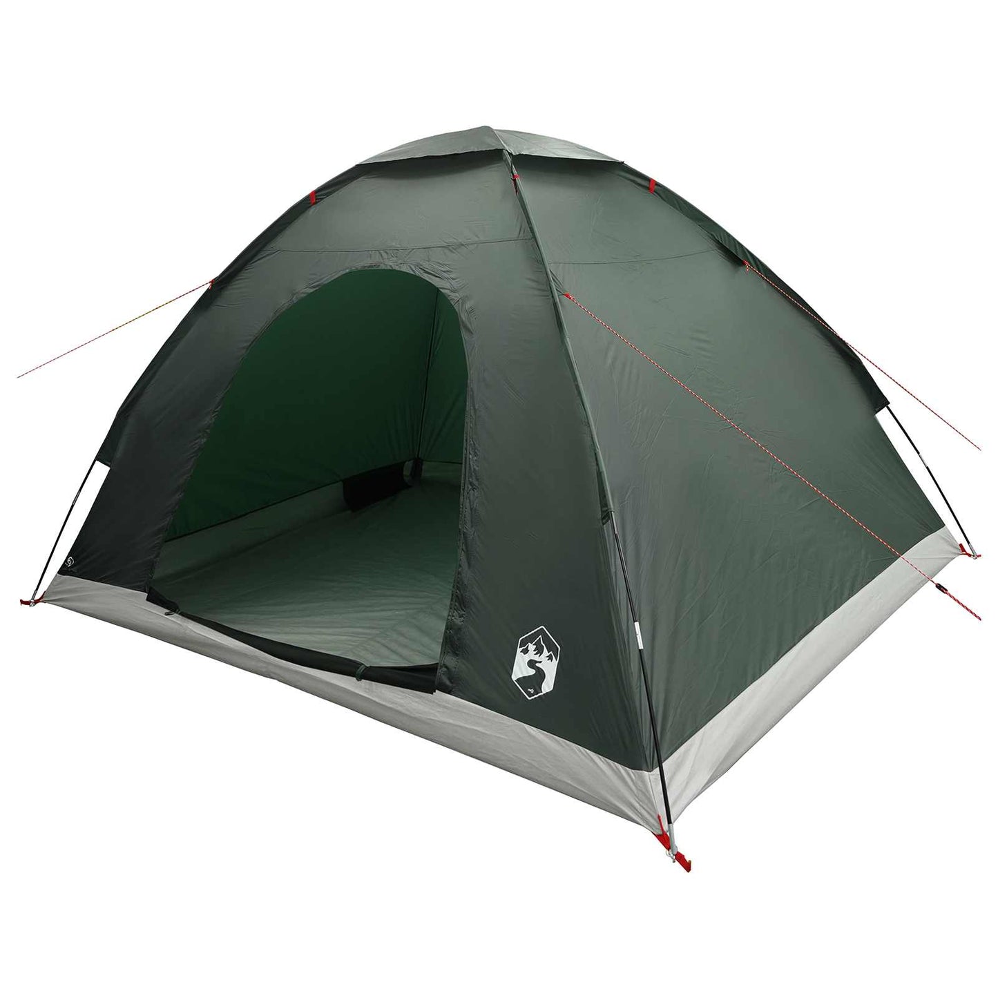 vidaXL Camping Tent with Roof Army Green 275 x 215 x 125 cm