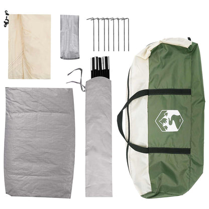 vidaXL Camping Tent with Roof with Air Vent Green 335 x 275 x 180 cm