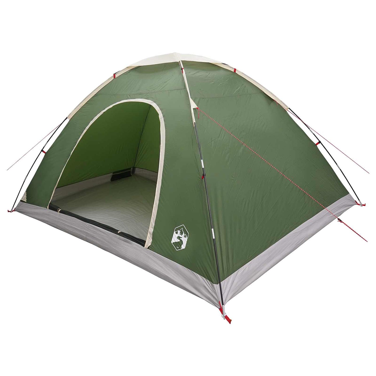 vidaXL Camping Tent with Roof with Air Vent Green 335 x 275 x 180 cm