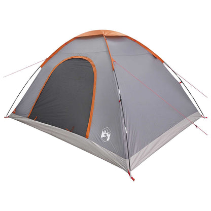 vidaXL Camping Tent 6-Person Grey and Orange