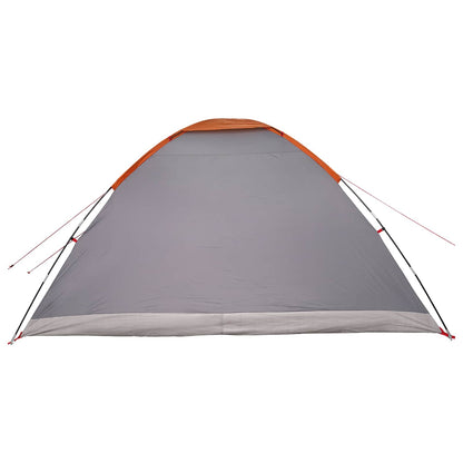 vidaXL Camping Tent 6-Person Grey and Orange