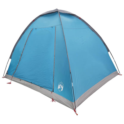 vidaXL Camping Tent with Roof Blue 2-Person Polyester and Steel