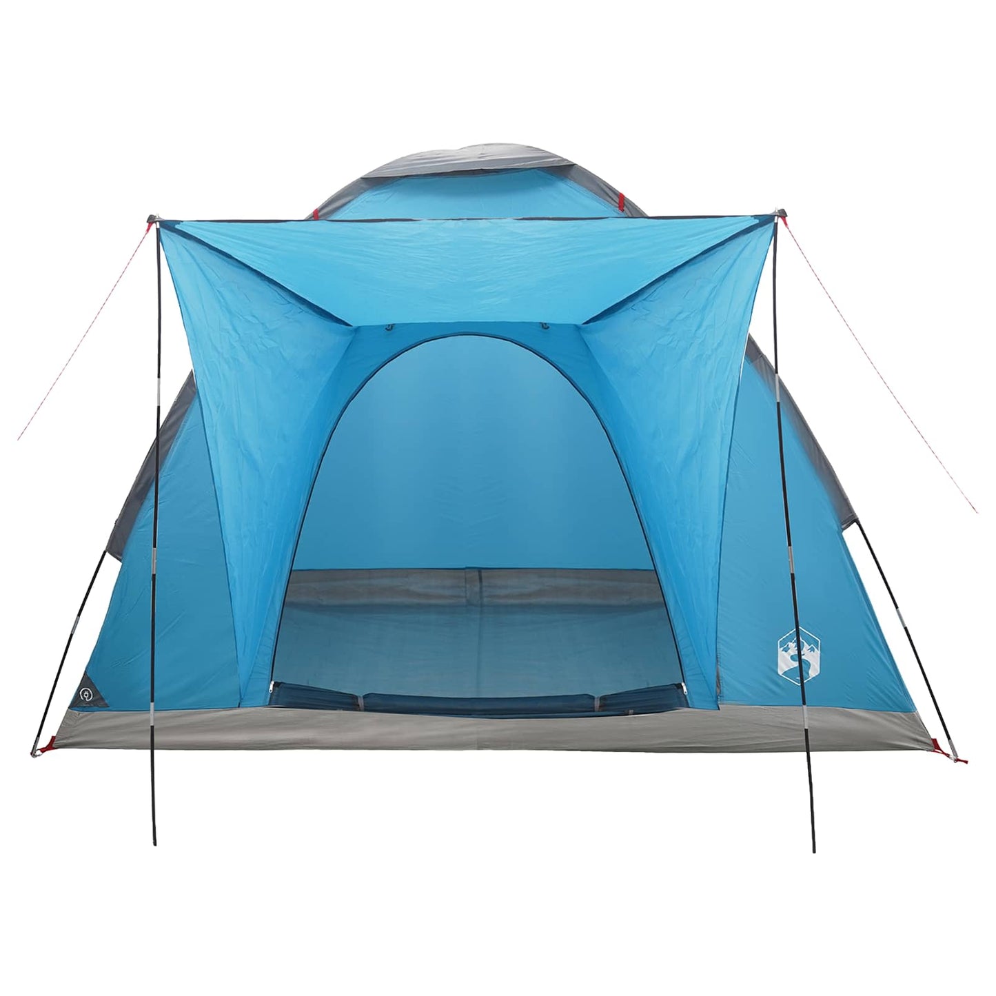 vidaXL Camping Tent with Roof Blue 2-Person Polyester and Steel