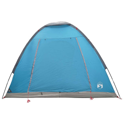 vidaXL Camping Tent with Roof Blue 2-Person Polyester and Steel
