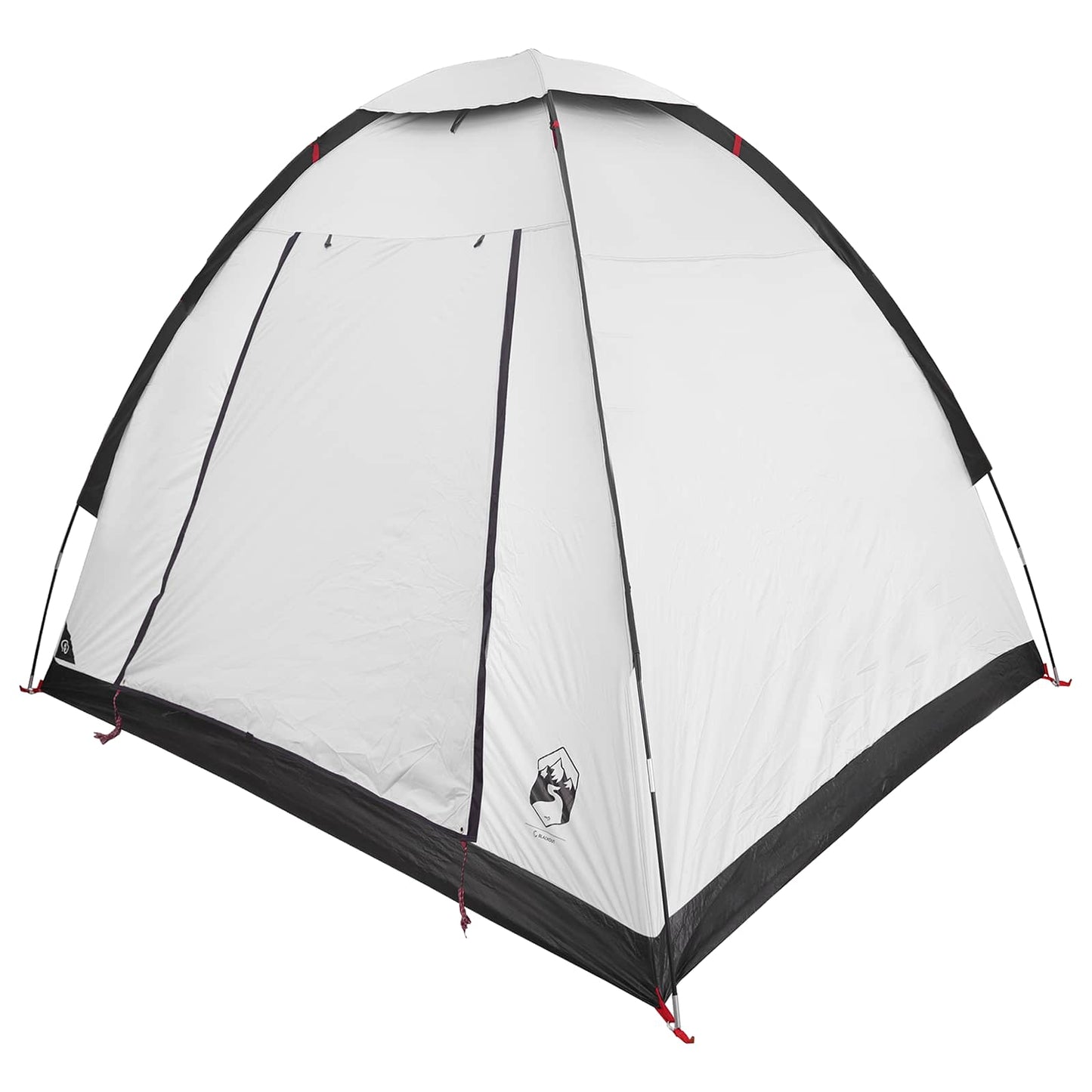 vidaXL Camping Tent 2-Person White Blackout Polyester and Steel