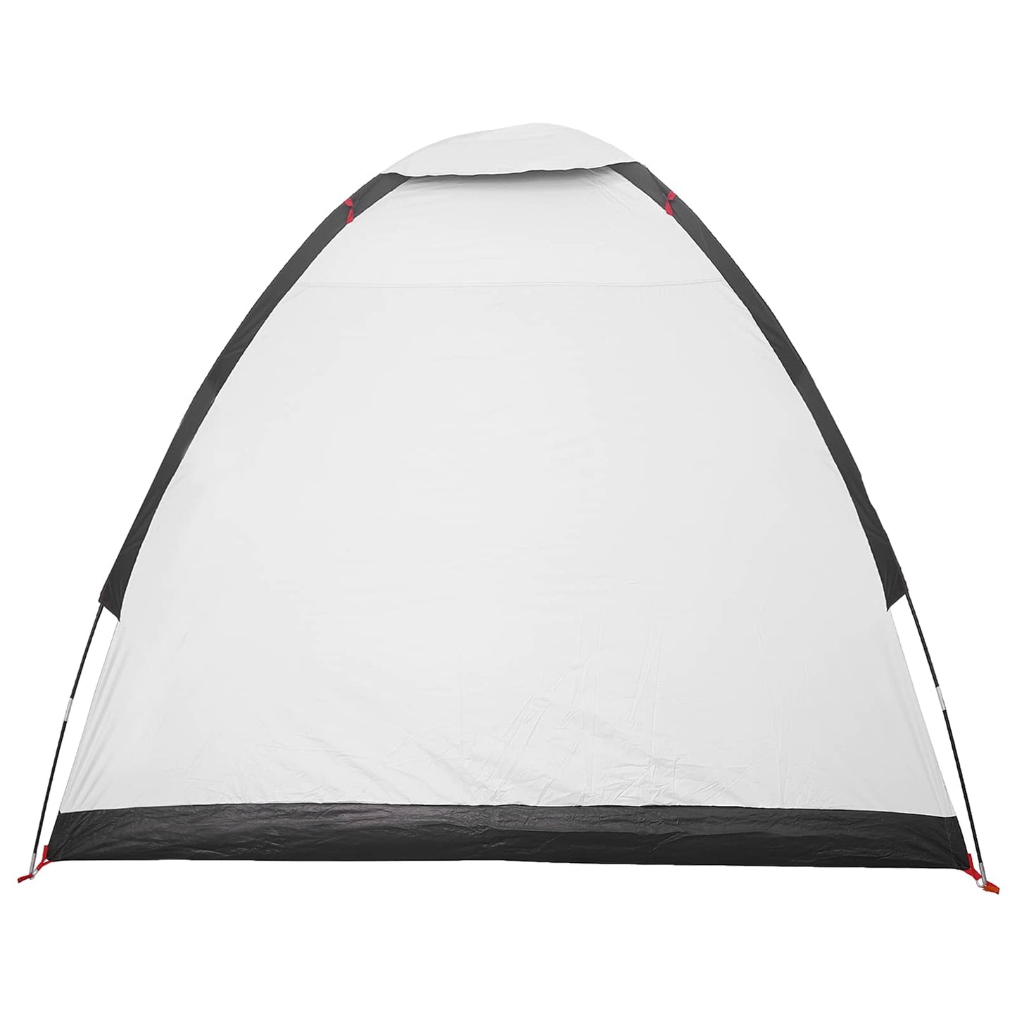 vidaXL Camping Tent 2-Person White Blackout Polyester and Steel